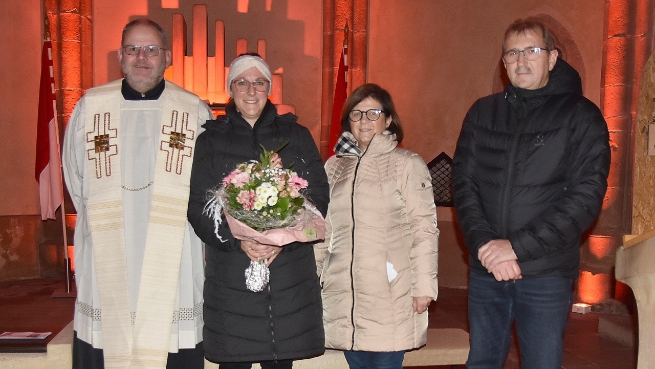 Frau Gauer bei der Vorstellung als neue Kindergartenleiterin