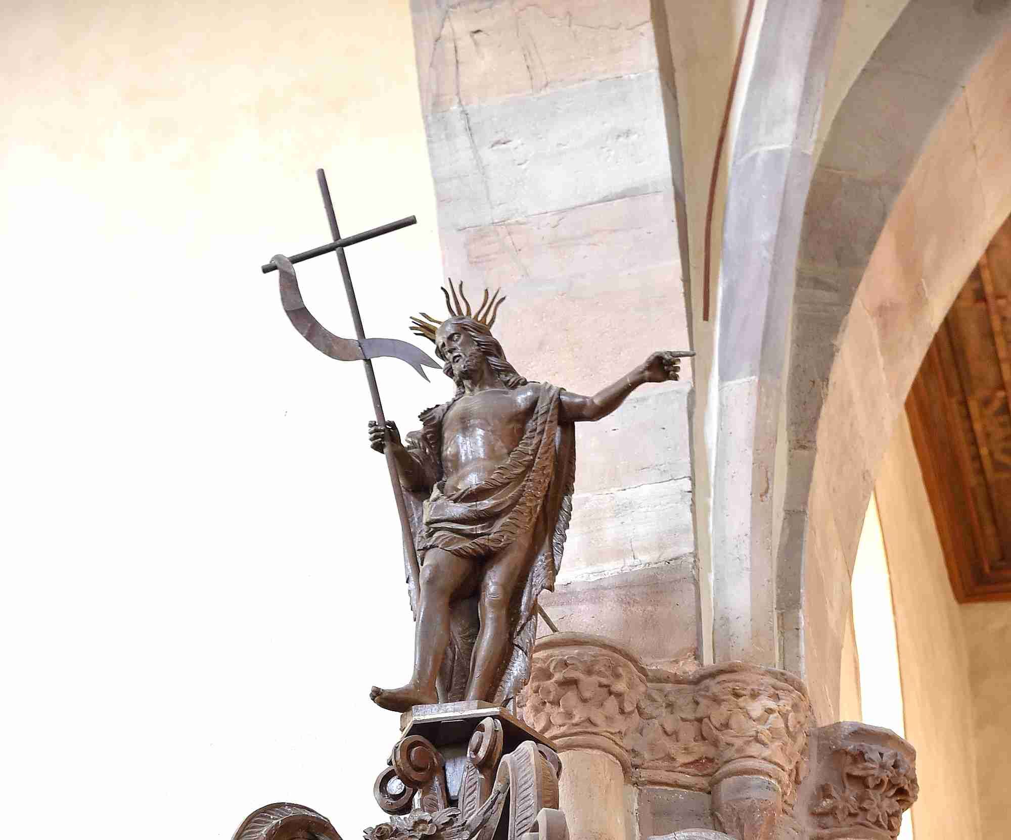 Johannes der Täufer auf der Kanzel in der Stiftskirche Rasdorf