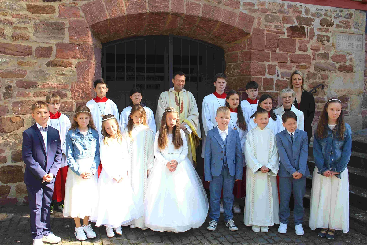 Kommunionkinder von Burghaun
